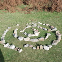 Counselling images: stone spiral